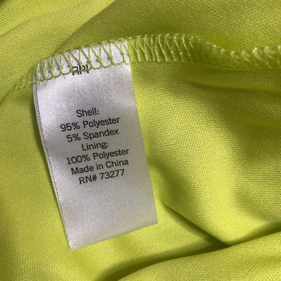 SO lime green white & blue floral ruffle mini skirt size s - Picture 6 of 6